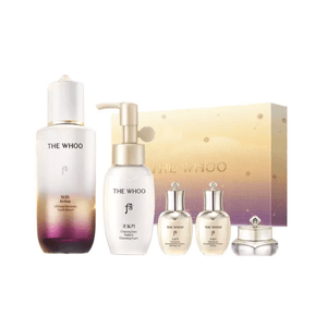【香港直邮】 韩国 THE HISTORY OF WHOO后 秘贴自生精华焕然修护礼盒5件套 (含秘贴精华90ml正装+天气丹体验组) 宫廷奢养 全效修护 新年臻礼