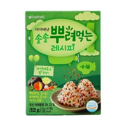 韩国IVENET 宝宝拌饭料饭团料 宝宝健康辅食海苔碎 蔬菜味 32g