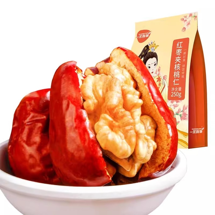 Jujube With Walnut Kernel Hotan Specialty Jujube With Walnut Single Bag 250G/ Bag