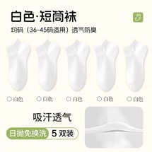 Disposable Socks Breathable Portable Day Socks White 5 Pairs Size