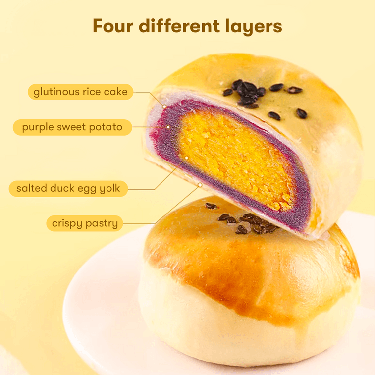 Egg Yolk Pastry Purple Sweet Potato Flavor 【Includes Approx. 45pcs, 88.18 oz】 21