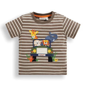Jojo Maman Bebe Kids Jeep Applique T-Shirt 2-3Y