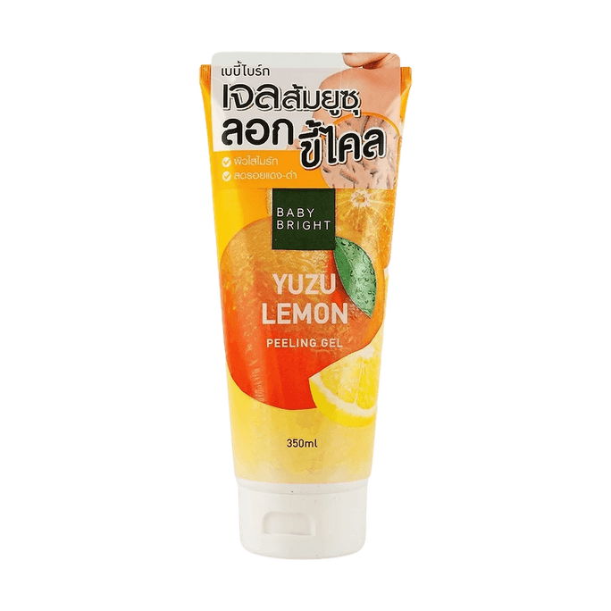 Yuzu & Lemon Body Peeling Gel Gentle Exfoliating Skin Care 12oz