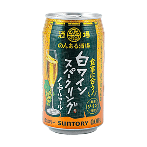 日本SUNTORY三得利 无酒精白葡萄酒  碳酸果汁汽水饮料 350ml