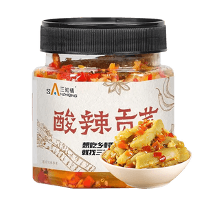 Sour and Spicy Gongcai, 9.88 oz 【For Rice, Noodles and Porridge】