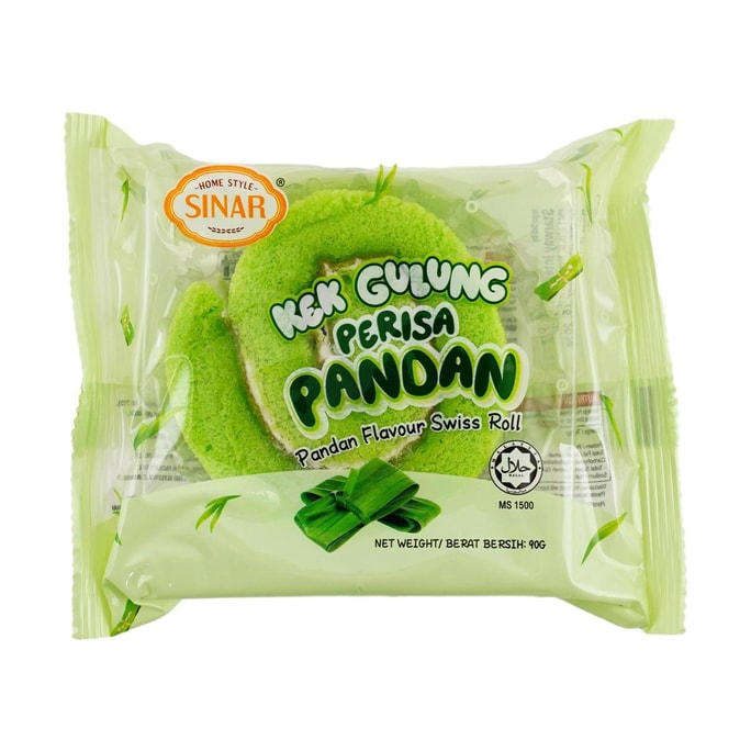 Swiss Roll Cake Pandan Flavor 3.17 oz 