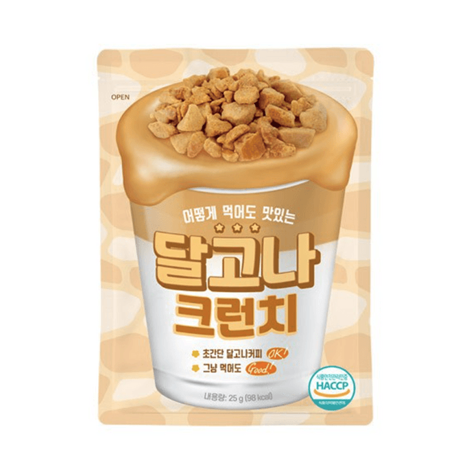 【韓国直輸入】 韓国 K-Food キャラメルクランチ 0.9 oz (25g)