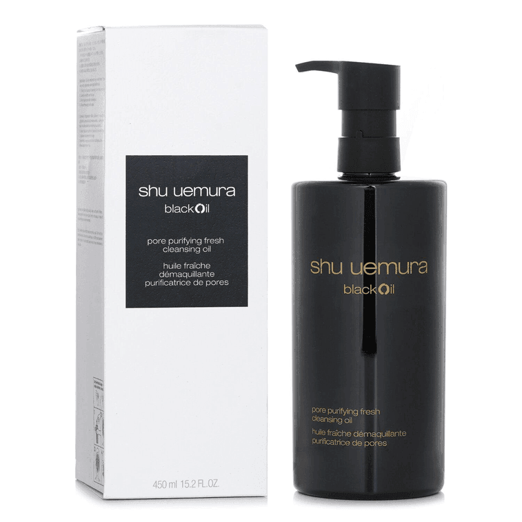 新品shu uemura blackoil 450ml ×1本+ 50ml×3本 中国直邮】 日本SHU UEMURA 植村秀BlackOil 清爽净化卸妆油450ml - 亚米