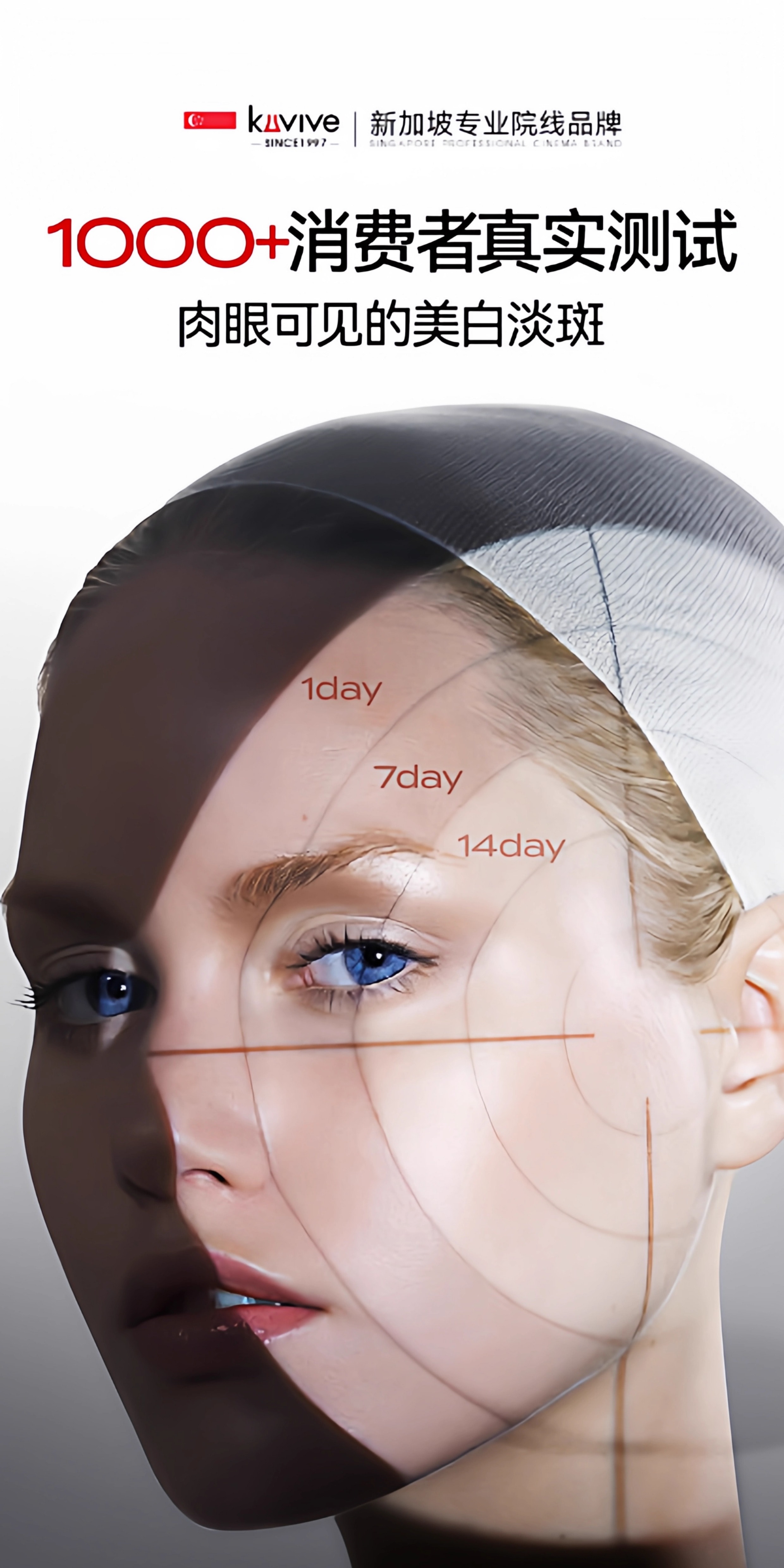 【中国直邮】 新加坡 Kuvive 美白祛斑洁面乳 377美白祛斑洗面奶氨基酸控油深层清洁收缩毛孔 男女士洁面乳100ml/支