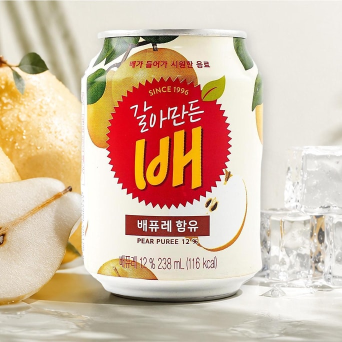 배즙 8.05 fl oz 【상쾌하고 기름진 속을 달래주는】【배 퓌레 12% 함유】