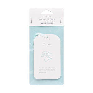 BLUE-OFF 吊り下げ式芳香シート 芳香剤 香り付きカードハンガー 室内・車兼用 1枚