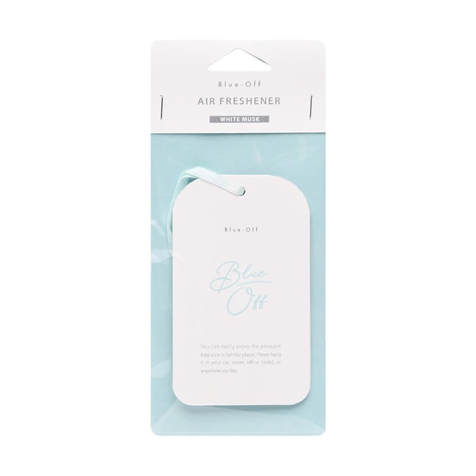 BLUE-OFF Hanging Scented Sheet, Air Freshener, Scented Card Hanger, Indoor & Car Dual-Use, 1 Piece