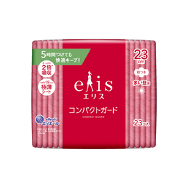 Compact Feminine Period Pads with Wings, Size2 / 230mm, 23ct