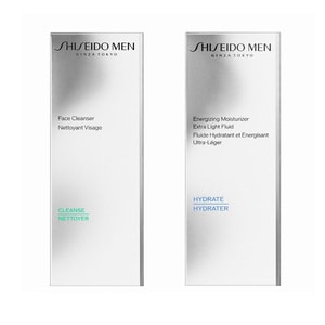 SHISEIDO MEN CLEANSING FOAM 130g And Moisturizer Facial Fluid 100ml