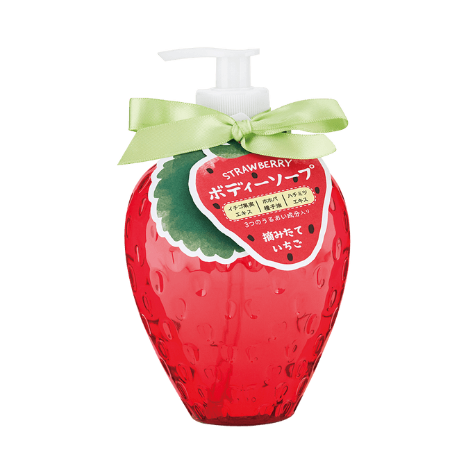 GPP||과일숲 귀여운 과일 모양 샤워 젤||딸기 향 500ml
