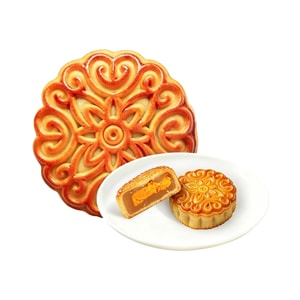 Egg yolk lotus seed paste mooncake 80g [Handmade mooncake]