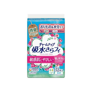 Charm Nap Absorbent Soft Skin Light Use Unscented Wingless [5cc 17.5cm (32 sheets)]