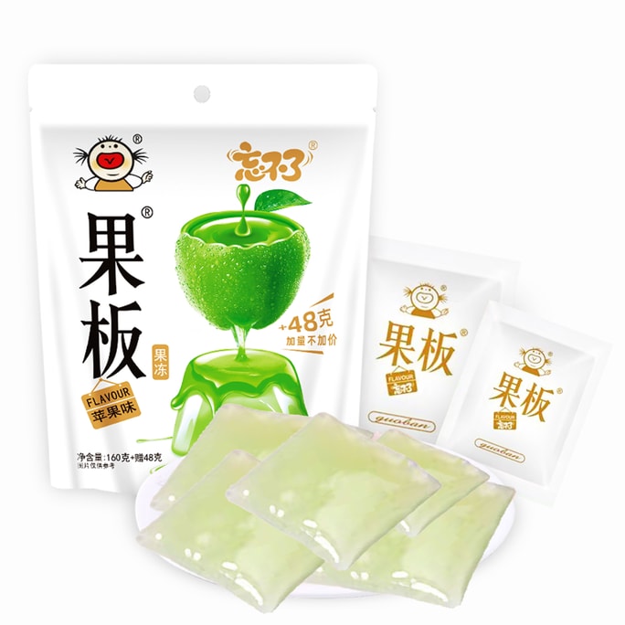 Jelly apple flavor  low calorie and low fat snacks 208g