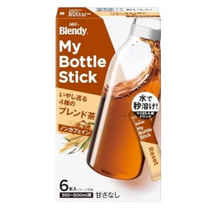 【日本直邮】 日本 AGF Blendy My Bottle系列 四茶混合茶 6条装