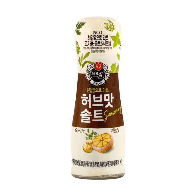 韩国CJ希杰 香草盐 蒜味 拌菜沙拉调味料 50g