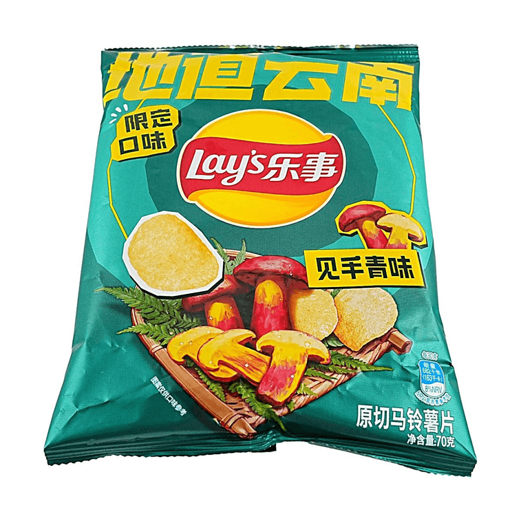 감자칩, 젠쇼우칭 야생 포르치니 버섯 맛, 70g (2.47oz) [윈난 한정판 맛] 5