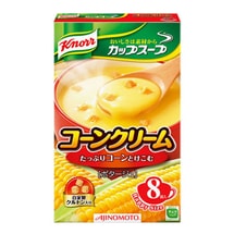 【日本直邮】 AJINOMOTO 味之素 knorr 奶油玉米浓汤速食汤 玉米汤 8袋入