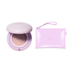 韩国ESPOIR艾丝珀 果冻气垫 亲肤保湿气垫霜 SPF50+·PA+++ 15g #Neutral Mauve 冷调裸色 20-22号色推荐 提亮消除泛黄 控油保湿 持久不脱妆【Aespa金冬天同款限定版】附赠果冻化妆包*1 