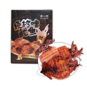 水一方【新商品】BBQ味イカ 50g。新鮮で風味豊か、まるで焼きたてのイカのような味わい。噛めば噛むほど新鮮さが増します。そのまま食べられるシーフードスナックです。