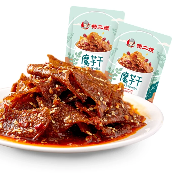 Spicy konjac dried bean curd with beef omasum snacks 12*10 bags of spicy strips.