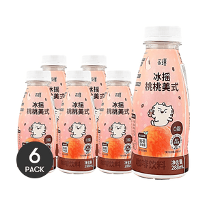 永璞 冰摇桃桃美式咖啡 288ml *6【6份超值装】【0脂】【添加薄荷浓缩液】