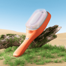 TOUCHBeauty 渲美红光健发梳 防脱生发梳护发梳 蓝光头皮按摩梳 #渲美橙【控油去屑 抚平毛躁】