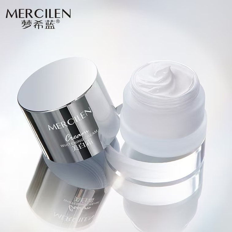 맹시란 화이트닝 크림, 새해 화이트닝 톤업 크림, 페이스 크림, 모공 커버, 피부톤 개선, 수분 공급 및 상쾌함 [수분 공급 및 화이트닝 톤업 크림 중 선택] 50g/상자, 자외선 차단 기능 없음. 4