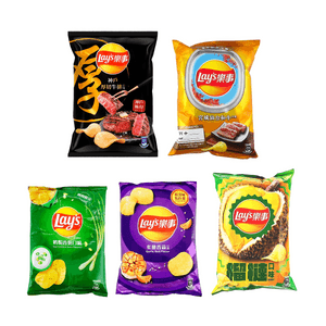 Potato Chips Steak Flavor+Sendai Wagyu Flavor+Sour Cream & Onion Flavor+Roasted Salt Garlic Flavor+Durian Flavor, 10.39 oz【5 Flavors 5 Combo Packs】