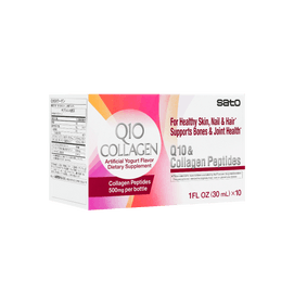 Pharmaceutical Q10 Collagen Peptides 30ml x 10 Bottles