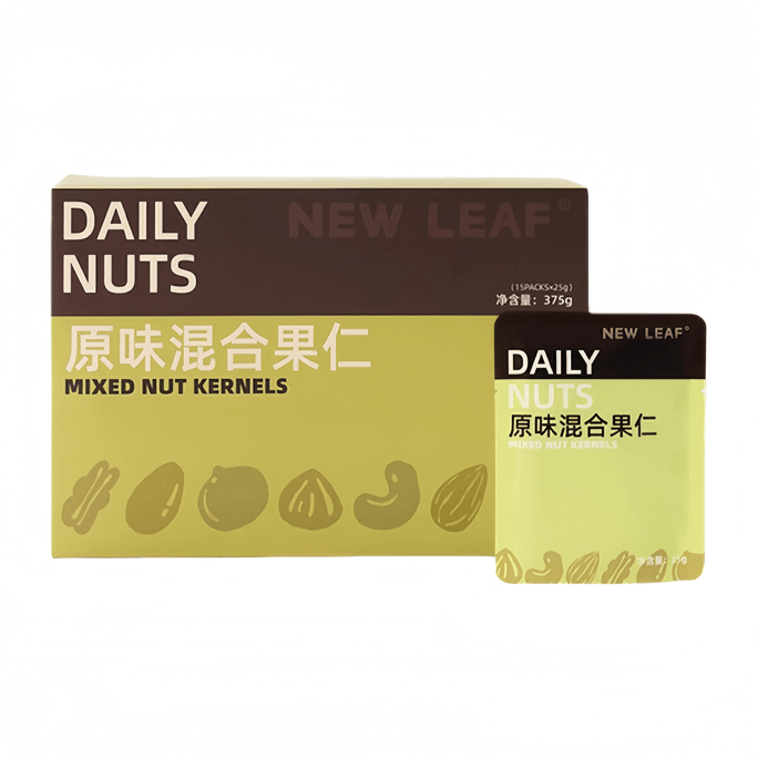 100% Daily Nuts Original Flavor Mixed Pure Nuts 375g*1 Box