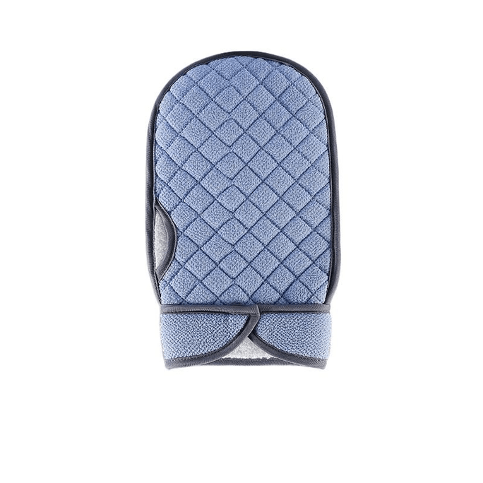 【中国直邮】汤老爸老汤搓澡巾后背强力搓泥洗澡巾搓背神器家用深蓝色1个