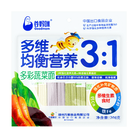 3:1 Colorful Vegetable Noodles Baby Food 208g