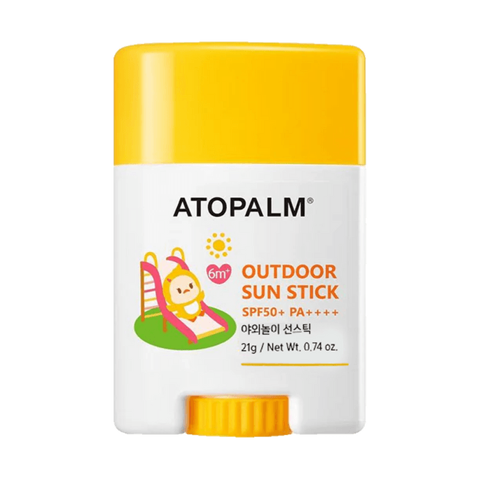 Outdoor Sun Stick, Sunscreen, SPF50+·PA++++, 0.74 oz. – Vitamin E & Panthenol, No White Cast&Soothing for Sensitive Skin