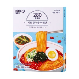 Zero Corn Noodles Bibim with Sauce 80g (Pack of 6)