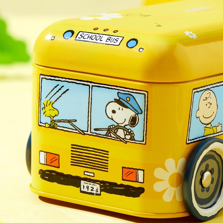 YENGKEE SNOOPY Butter Cookies 5.64 oz【Cartoon Bus Gift Box