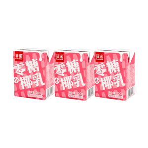 菲諾 零糖小椰乳 200g*3盒 【生椰拿鐵好夥伴】【網紅爆款】【Line Friends聯名】