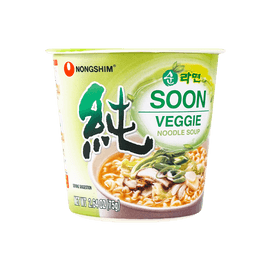 Soon Veggie Noodle Soup Ramen - Insatant Noodles, 2.64 oz 【Vegetarian】