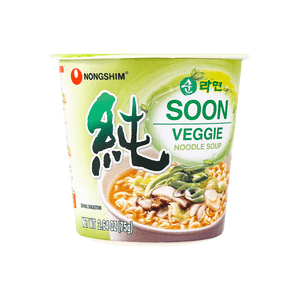 Soon Veggie Noodle Soup Ramen - Insatant Noodles, 2.64 oz 【Vegetarian】