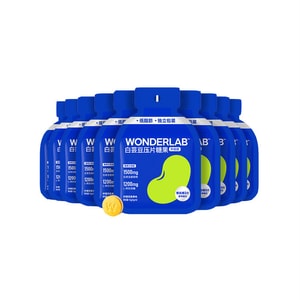【中国直送】WONDERLAB ホワイトインゲン豆ブロッキング錠 チュアブル錠 圧縮キャンディ 非酵素 食物繊維 炭水化物 6錠/袋 * 5