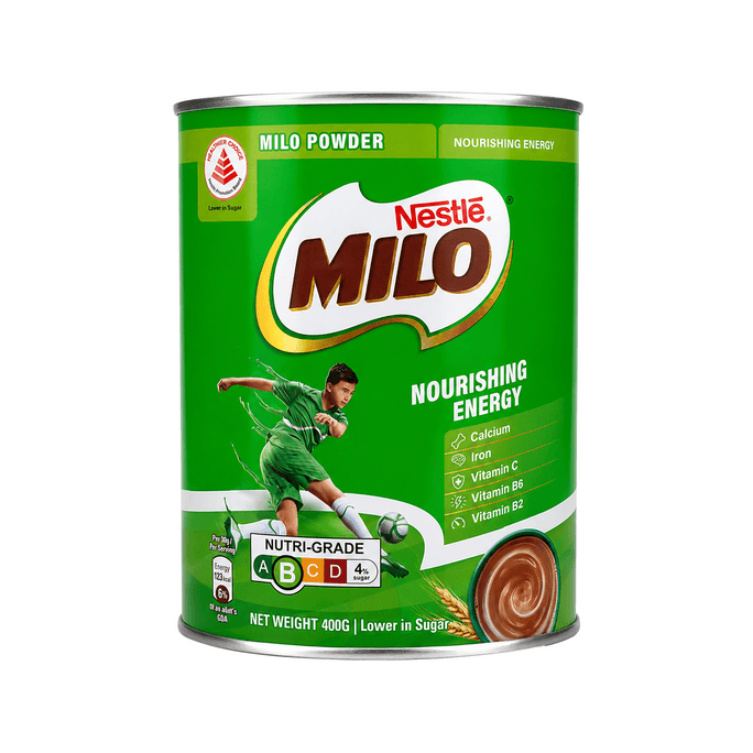 MILO Chocolate Malt Powder Drink, 14 oz Can