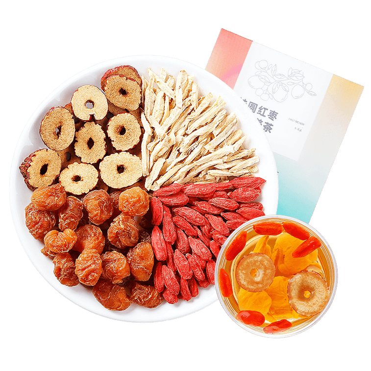 Longan Ginger Jujube Tea 120g – Whole Longan, Red Dates, Ginger, Goji Berries, Real Ingredients No Powder Fillers, Scientifically Blended, Qi-Blood Nourishing Menstrual Wellness Tea 7