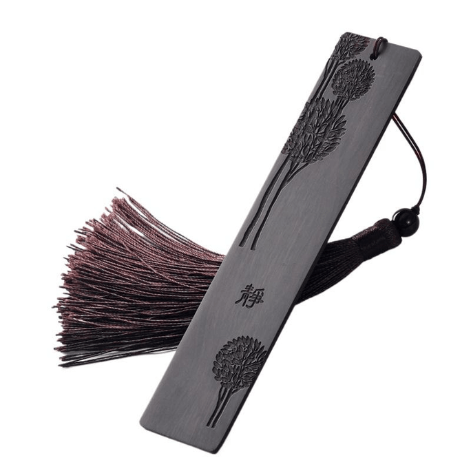 【中国直邮】 优趣优品 风文创礼物 黑檀木 静15*3.2cm