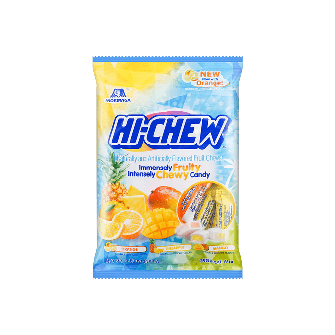 日本MORINAGA 森永 HI-CHEW 雙果汁軟糖 熱帶水果口味 綜合袋 100g