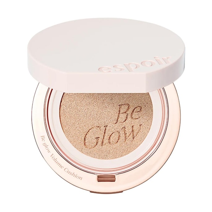 Be Glow Volume Cushion, SPF42 / PA+++, 0.46oz. #21 Ivory - Normal/Combo-Dry Skin | Brightening | Vegan Hydration 