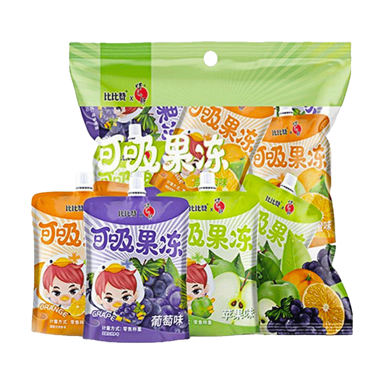 BiBiZan Assorted Flavor Jelly Snacks Office Snack 480g Bag - Yami.com